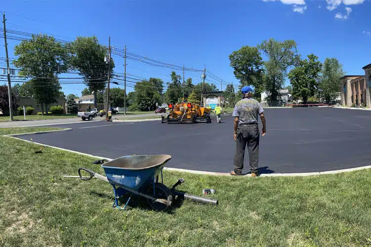 Asphalt paving project