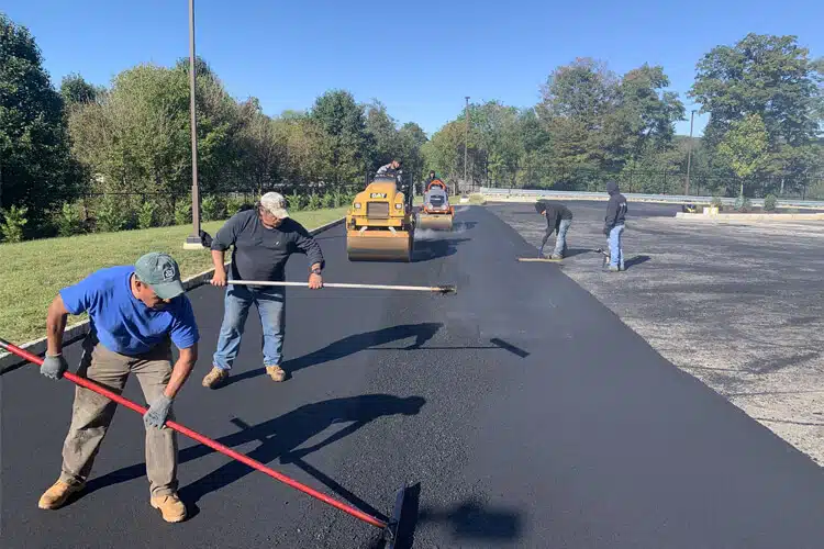 Asphalt paving project