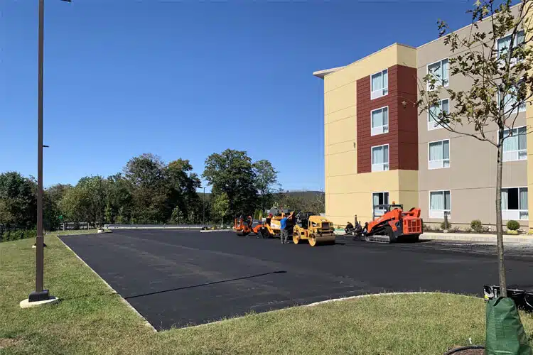 Asphalt paving project